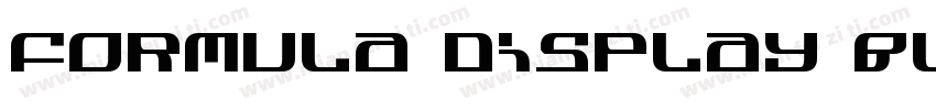 Formula display Black字体转换